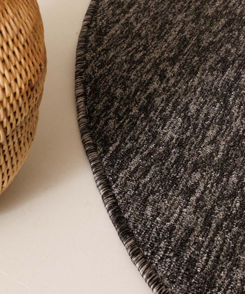 Tapis bouclé Rond Lush - Anthracite Tapis bouclé Rond Lush - Anthracite