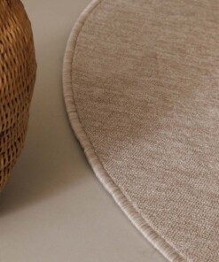 Tapis bouclé Rond Lush - Crème Tapis bouclé Rond Lush - Crème