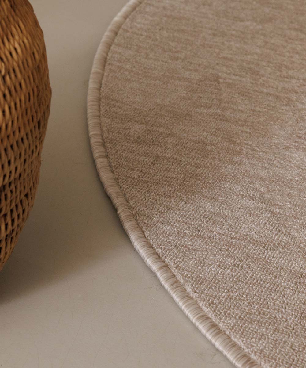 Tapis bouclé Rond Lush - Crème Tapis bouclé Rond Lush - Crème