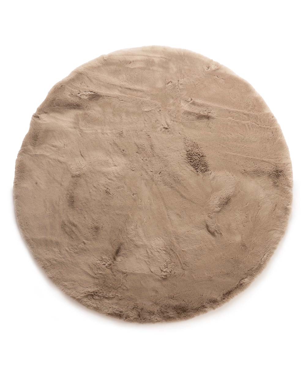 Tapis rond doux - Comfy Deluxe taupe - overzicht Tapis rond doux - Comfy Deluxe taupe - overzicht