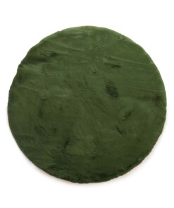 Tapis rond doux - Comfy Deluxe vert olive - overzicht