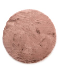 Tapis rond doux - Comfy Deluxe rose - overzicht, thumbnail