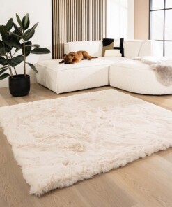 Tapis doux carré - Comfy Deluxe crème - sfeer