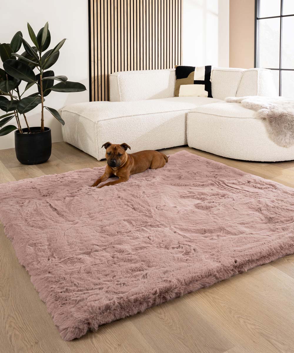 Tapis doux carré - Comfy Deluxe rose - sfeer Tapis doux carré - Comfy Deluxe rose - sfeer
