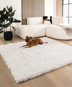 Tapis doux carré - Comfy Deluxe blanc - overzicht