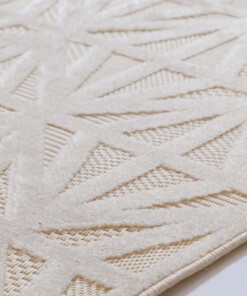 Tapis de balcon - Elvora Bloom crème - close up