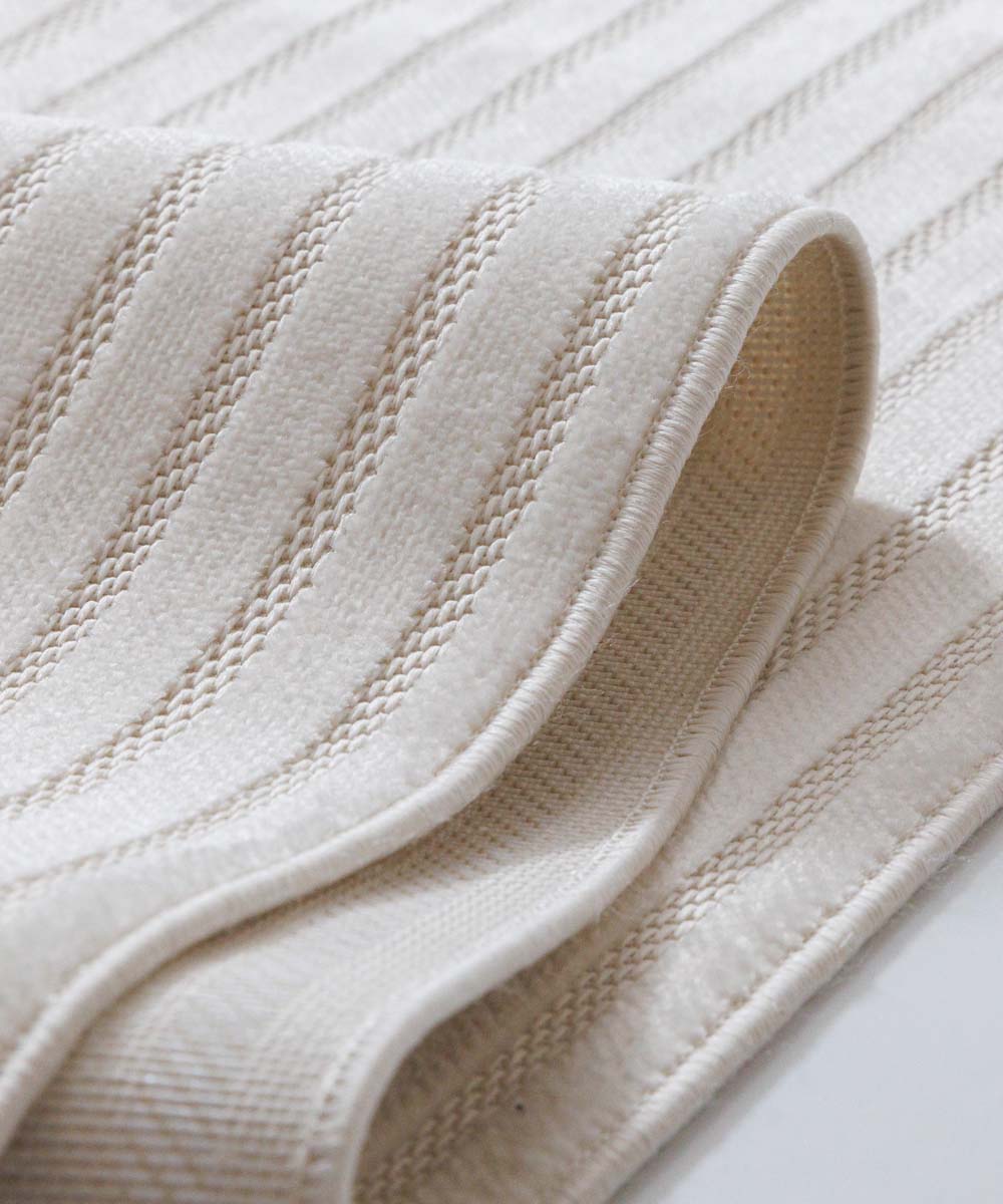 Tapis de balcon - Elvora Frame crème - close up Tapis de balcon - Elvora Frame crème - close up