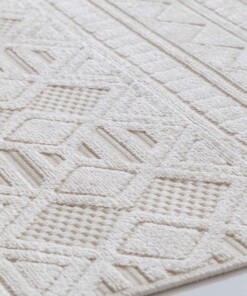 Tapis de balcon - Elvora Linea crème - close up, thumbnail Tapis de balcon - Elvora Linea crème - close up, thumbnail