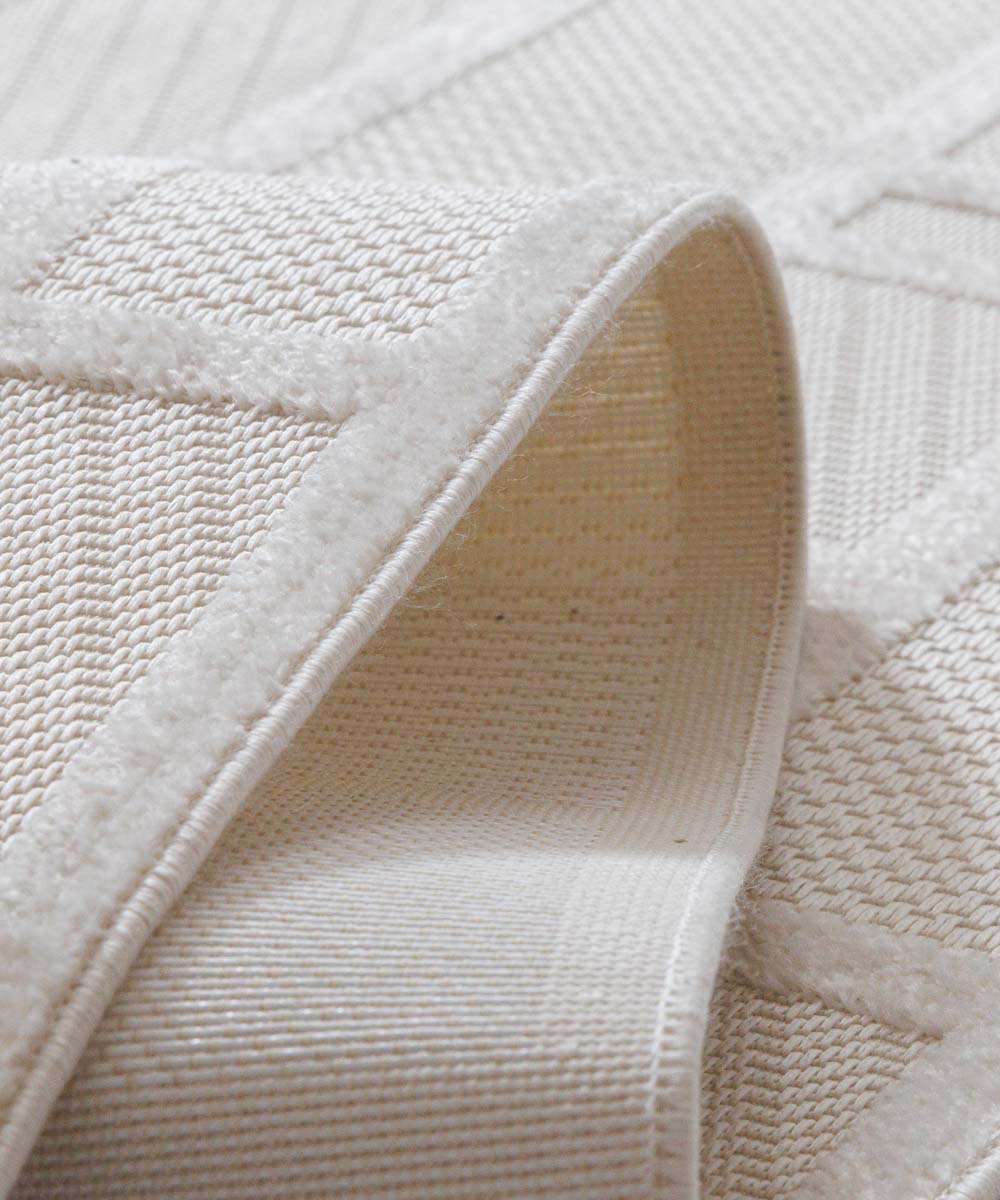 Tapis de balcon - Elvora Mosaic crème - close up Tapis de balcon - Elvora Mosaic crème - close up