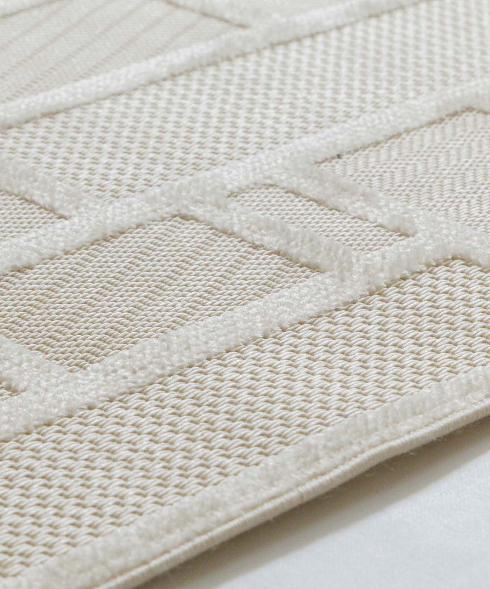 Tapis de balcon - Elvora Mosaic crème - close up Tapis de balcon - Elvora Mosaic crème - close up