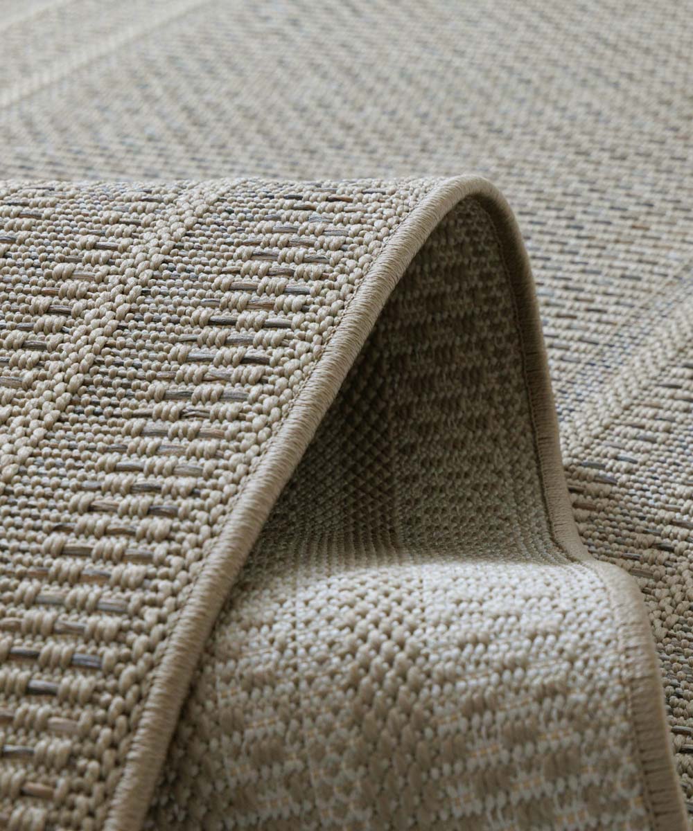 Tapis de balcon - Mira Frame beige - close up Tapis de balcon - Mira Frame beige - close up