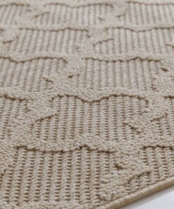 Tapis de balcon - Trellis Retreat beige - close up