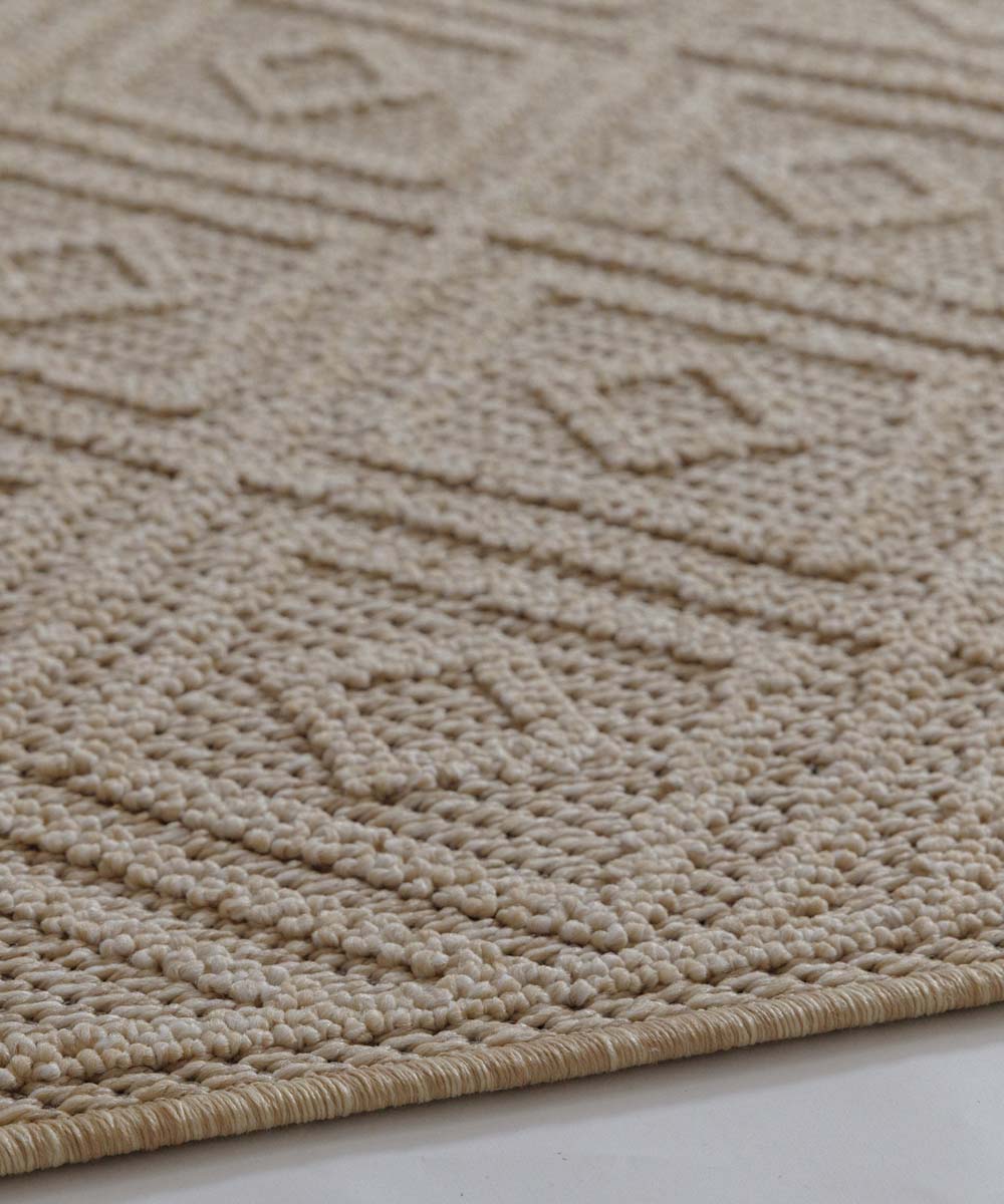 Tapis de balcon design - Retreat beige - close up Tapis de balcon design - Retreat beige - close up