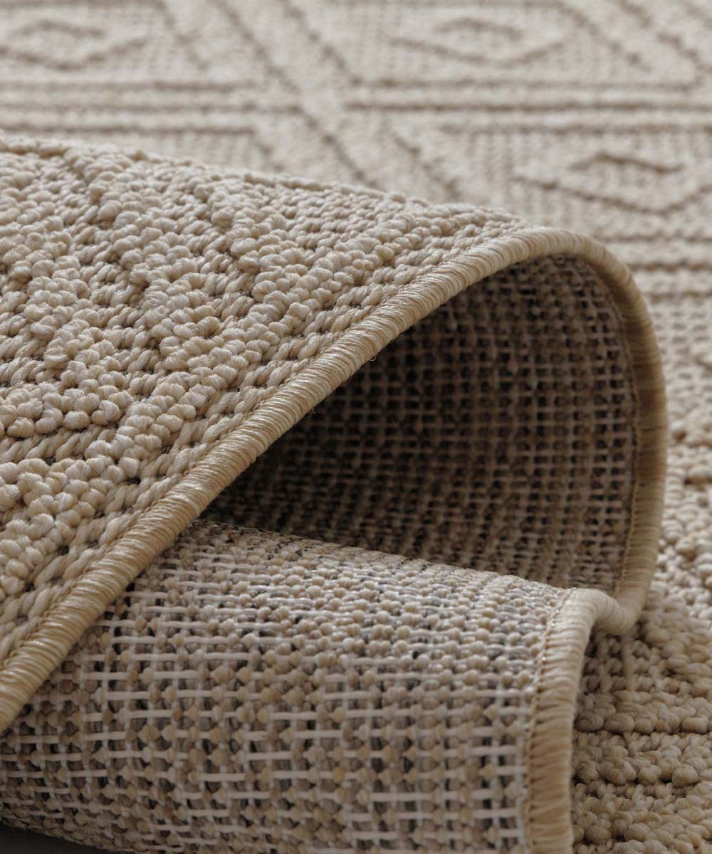 Tapis de balcon design - Retreat beige - close up Tapis de balcon design - Retreat beige - close up