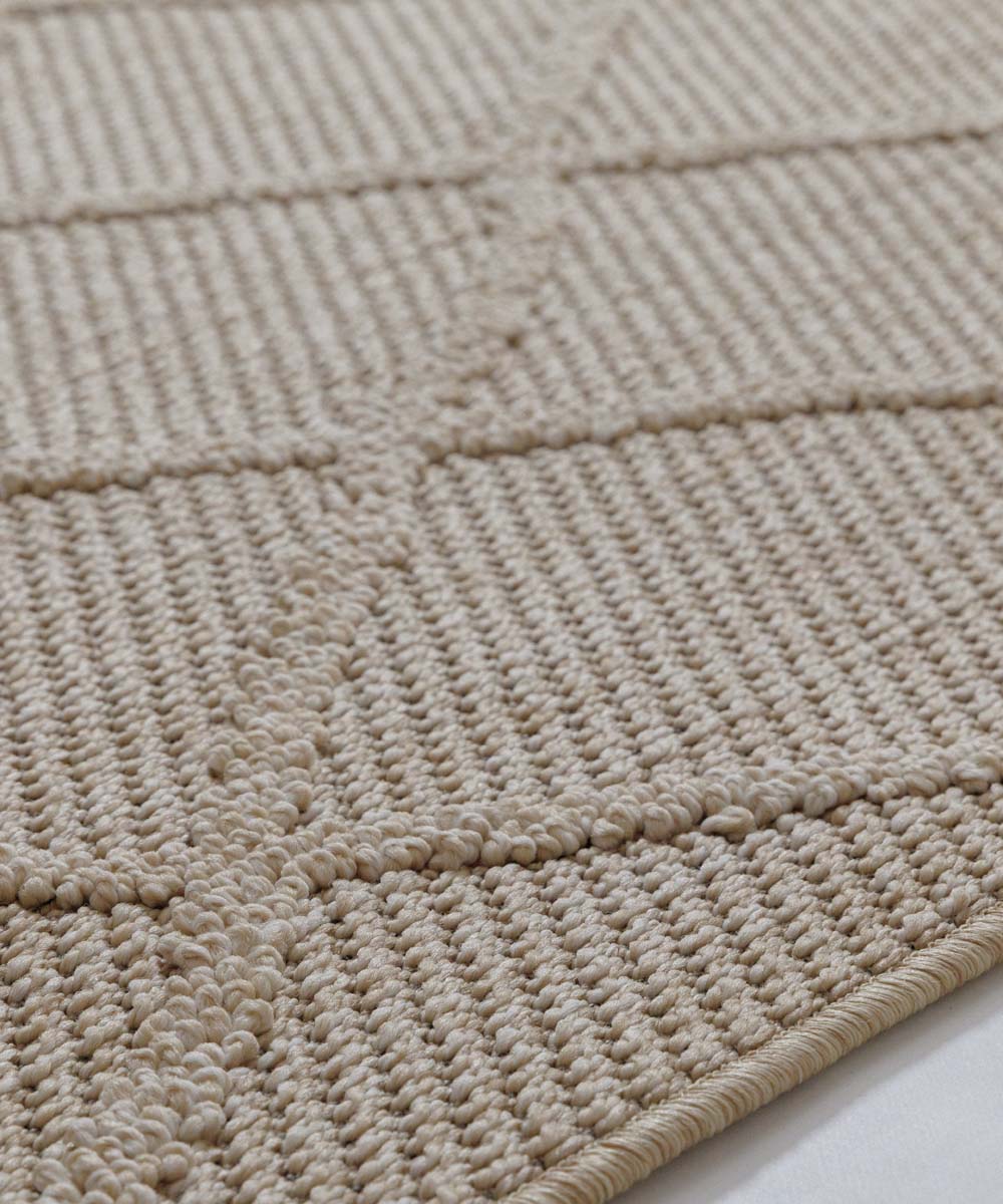 Tapis de balcon losange - Retreat beige - close up Tapis de balcon losange - Retreat beige - close up