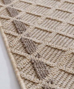Tapis de balcon petit losange - Retreat beige - close up