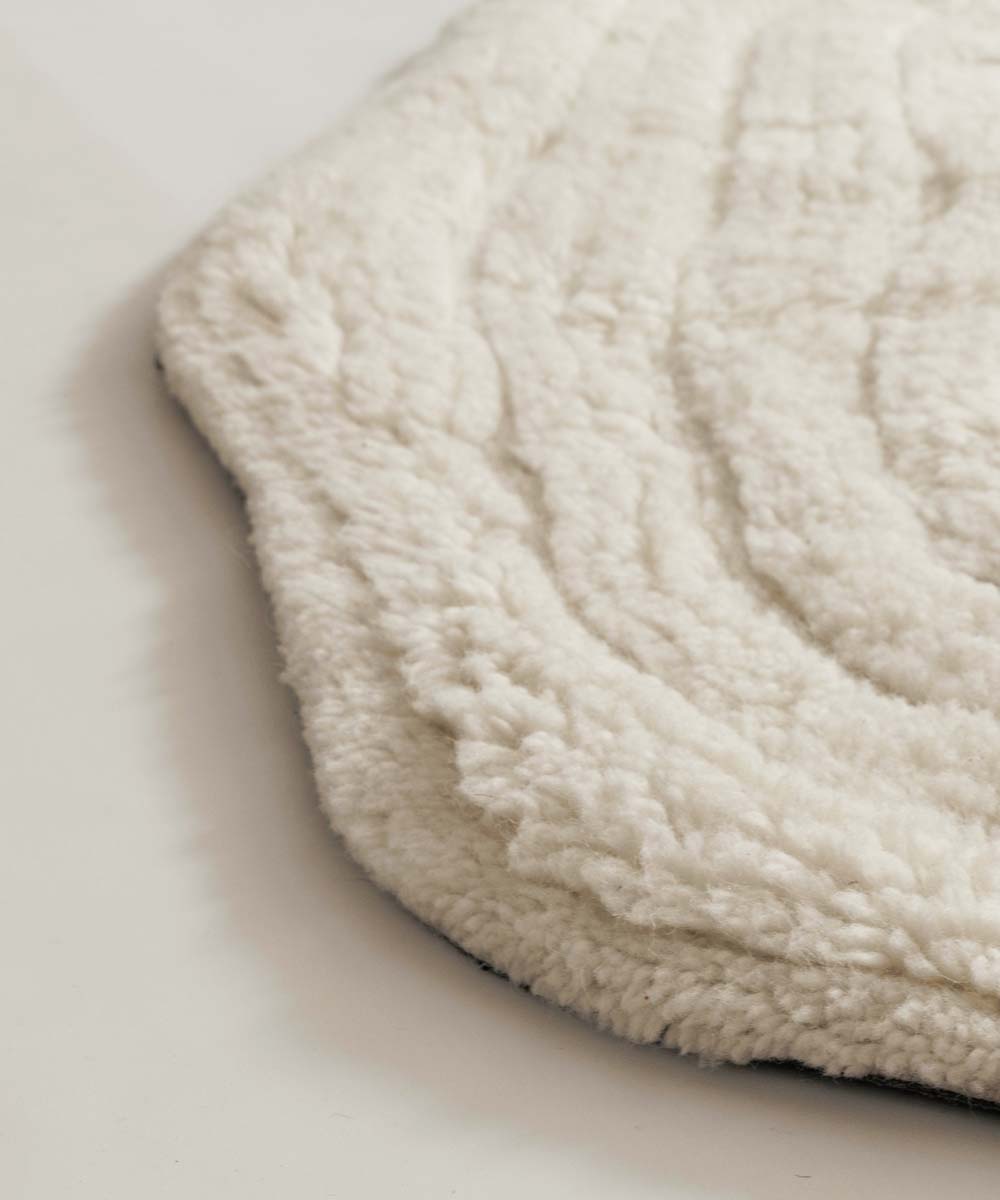 Tapis tronc d'arbre - Isdal ivoire - close up Tapis tronc d'arbre - Isdal ivoire - close up