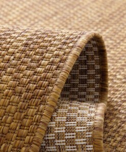 Tapis extérieur balcon - Aurora marron - close up