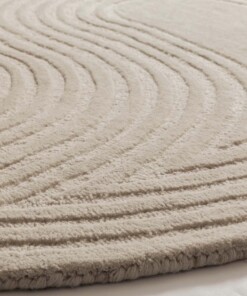 Tapis rond design - Balans Dual ivoire - close up, thumbnail Tapis rond design - Balans Dual ivoire - close up, thumbnail