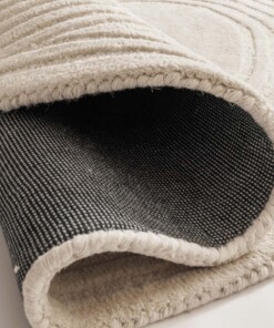 Tapis rond design - Balans Dual ivoire - close up, thumbnail Tapis rond design - Balans Dual ivoire - close up, thumbnail