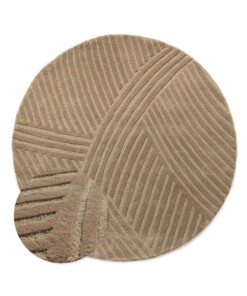 Tapis rond design - Balans Field beige - overzicht