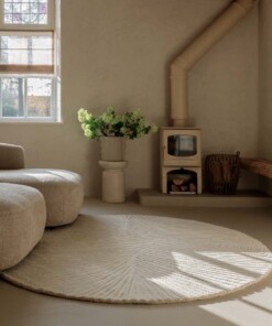 Tapis rond design - Balans Tree ivoire - sfeer