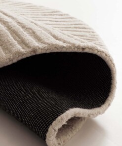 Tapis rond design - Balans Tree ivoire - close up