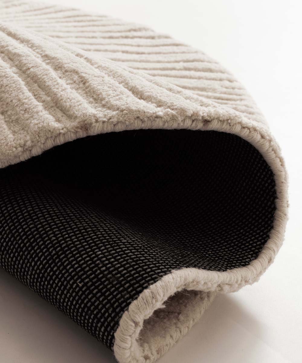 Tapis rond design - Balans Tree ivoire - close up Tapis rond design - Balans Tree ivoire - close up