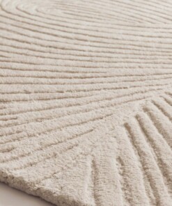 Tapis rond design - Balans Tree ivoire - close up, thumbnail Tapis rond design - Balans Tree ivoire - close up, thumbnail