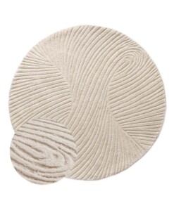 Tapis rond design - Balans Tree ivoire - overzicht