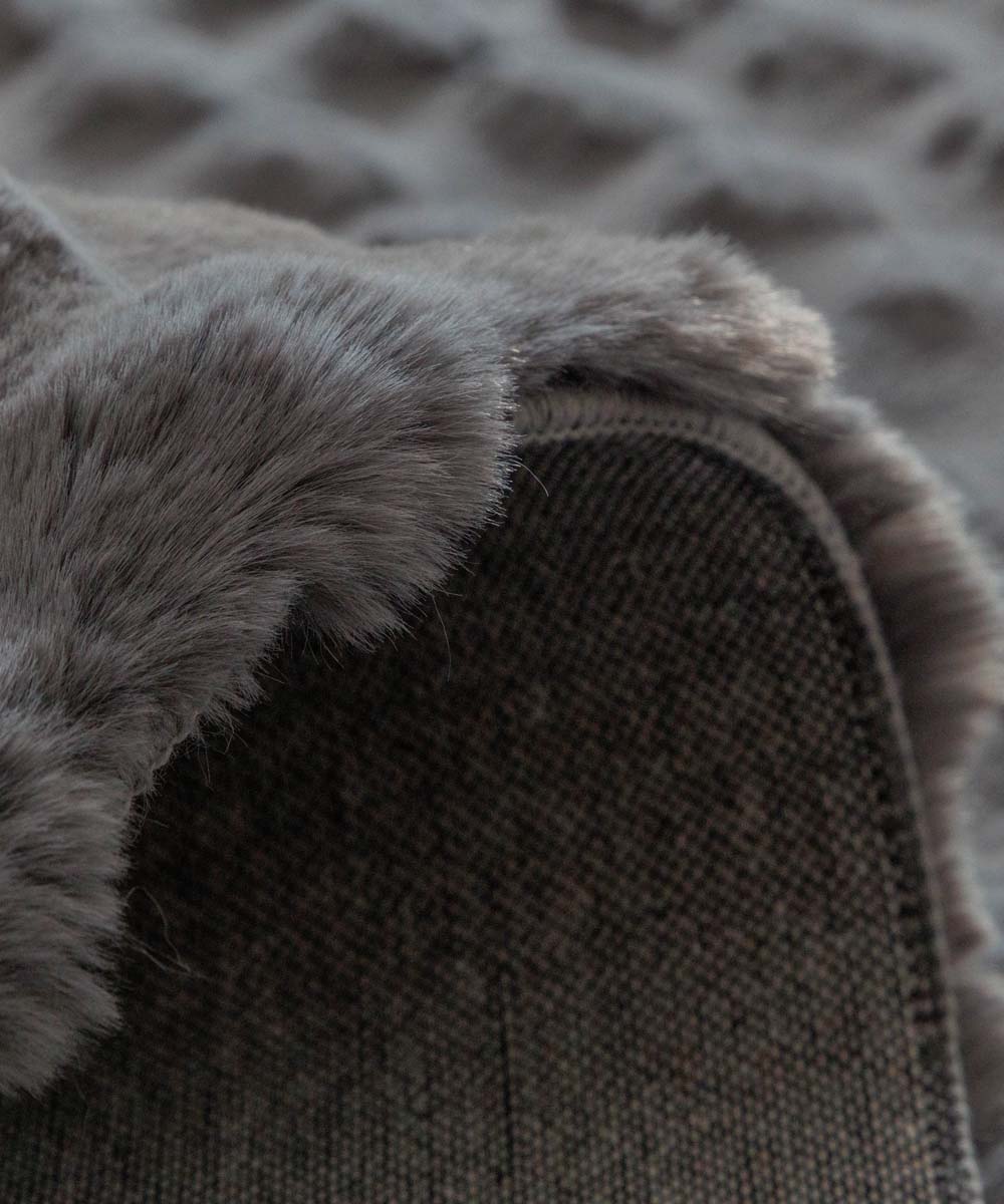 Tapis moelleux - Cloud gris - close up Tapis moelleux - Cloud gris - close up