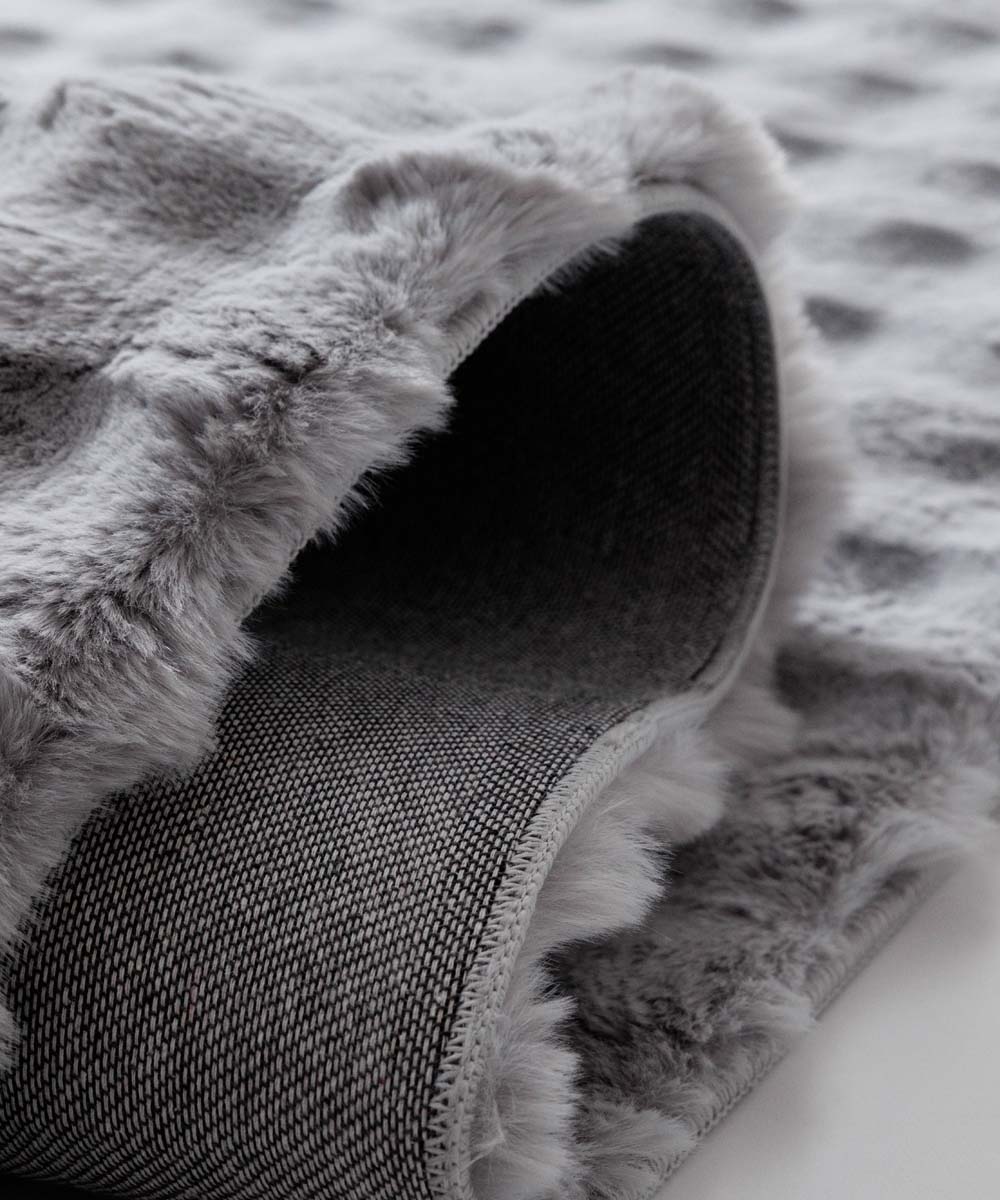 Tapis moelleux - Cloud gris - close up Tapis moelleux - Cloud gris - close up