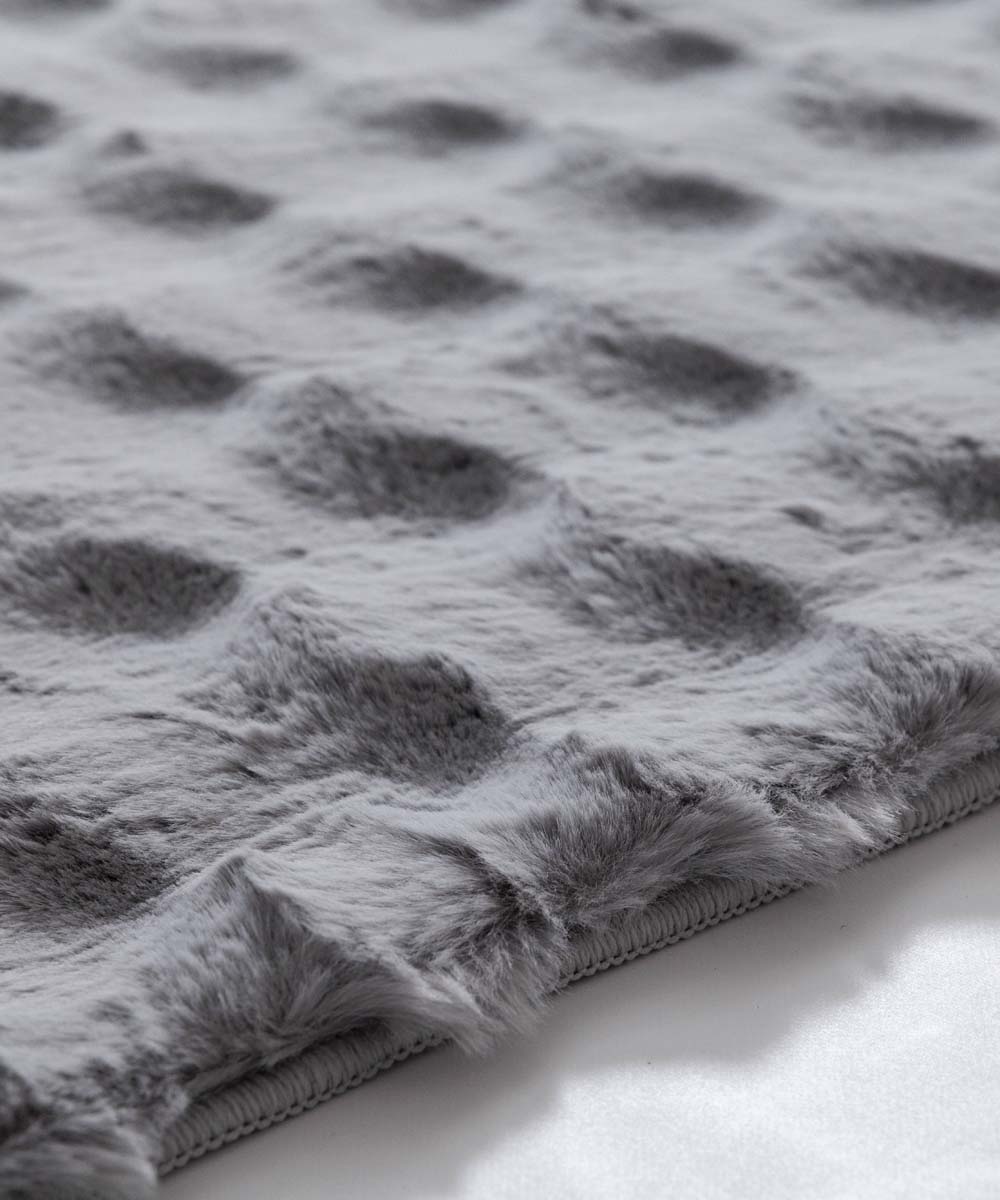 Tapis moelleux - Cloud gris - close up Tapis moelleux - Cloud gris - close up