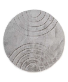 Tapis rond moelleux - Carvy Gris Clair - overzicht, thumbnail