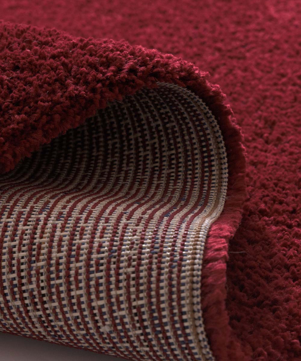 Tapis Poil Haut - Mirage Havre Framboise - close up Tapis Poil Haut - Mirage Havre Framboise - close up