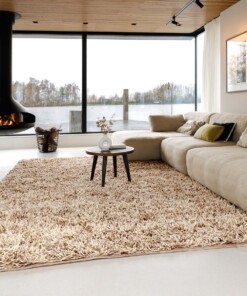 Tapis en laine à poils longs - Aurelia ivoire/beige - sfeer