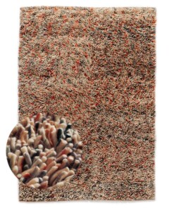 Tapis en laine à poils longs - Aurelia multicolore - overzicht