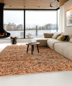 Tapis en laine à poils longs - Aurelia terracotta - sfeer