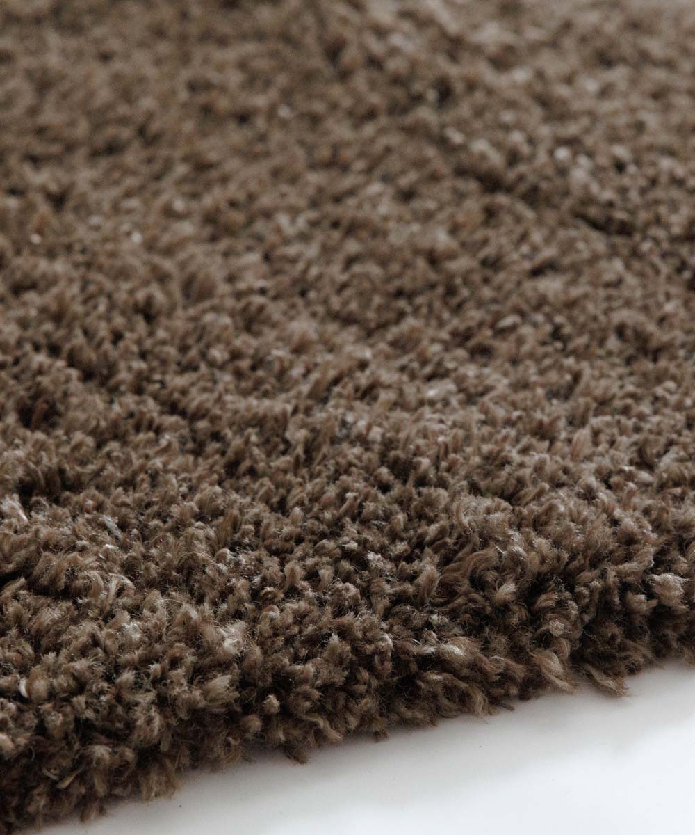 Tapis de couloir poils longs - Shaggy Confort marron - close up Tapis de couloir poils longs - Shaggy Confort marron - close up