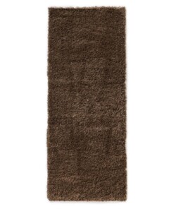 Tapis de couloir poils longs - Shaggy Confort marron - overzicht