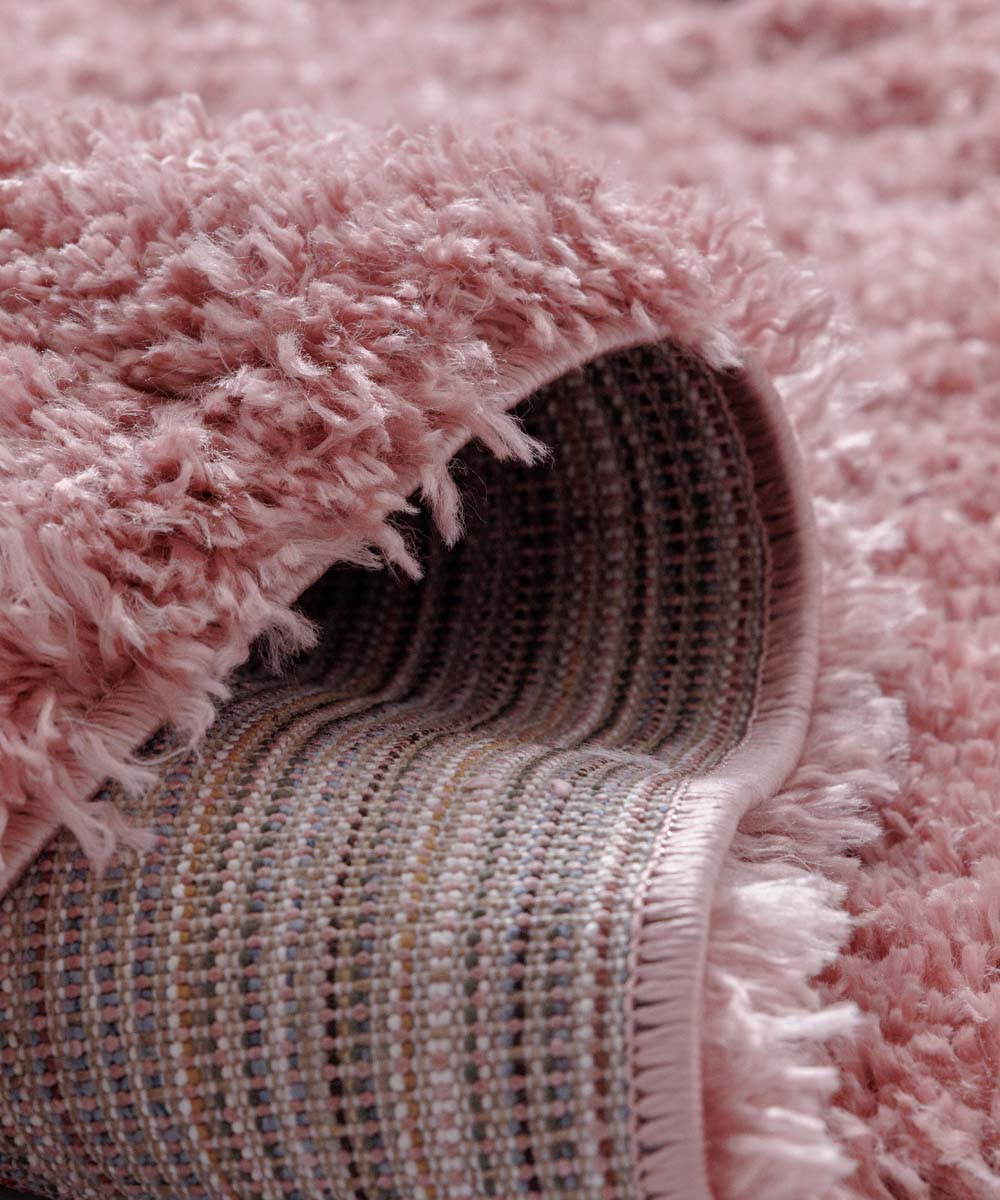 Tapis de couloir poils longs - Shaggy Confort rose - close up Tapis de couloir poils longs - Shaggy Confort rose - close up
