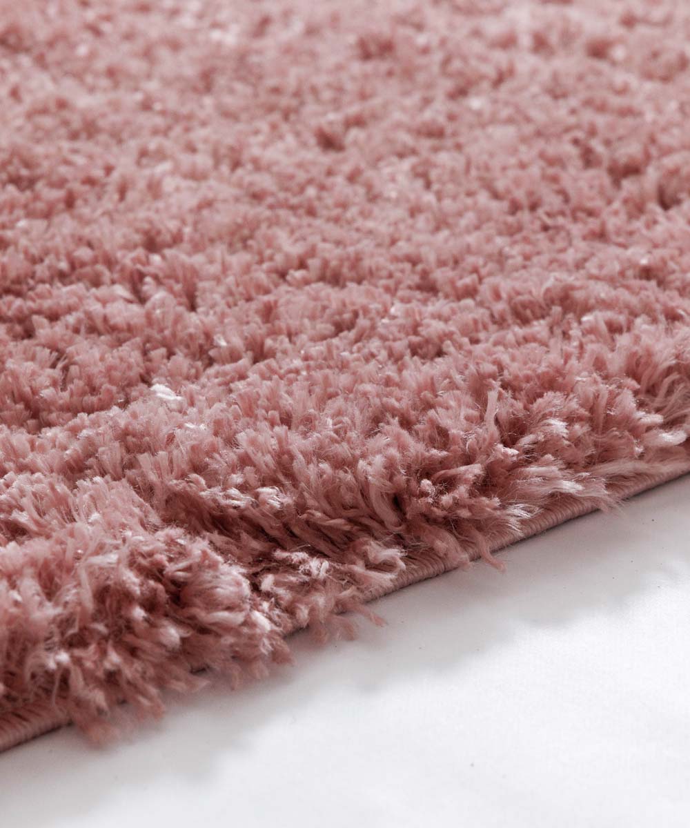 Tapis de couloir poils longs - Shaggy Confort rose - close up Tapis de couloir poils longs - Shaggy Confort rose - close up