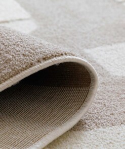 Tapis scandinave - Ridge Elv crème/beige - close up