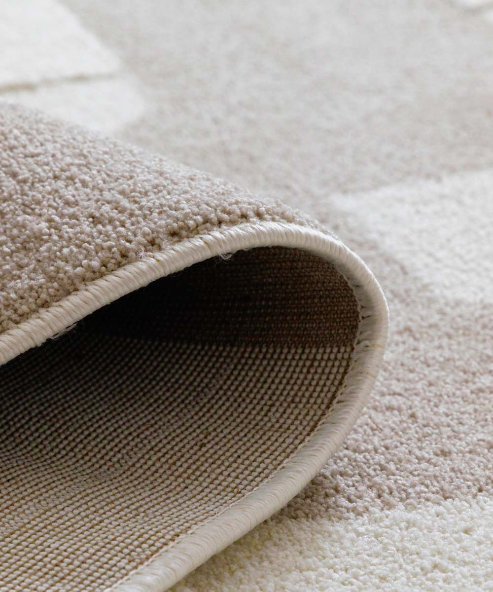 Tapis scandinave - Ridge Elv crème/beige - close up Tapis scandinave - Ridge Elv crème/beige - close up