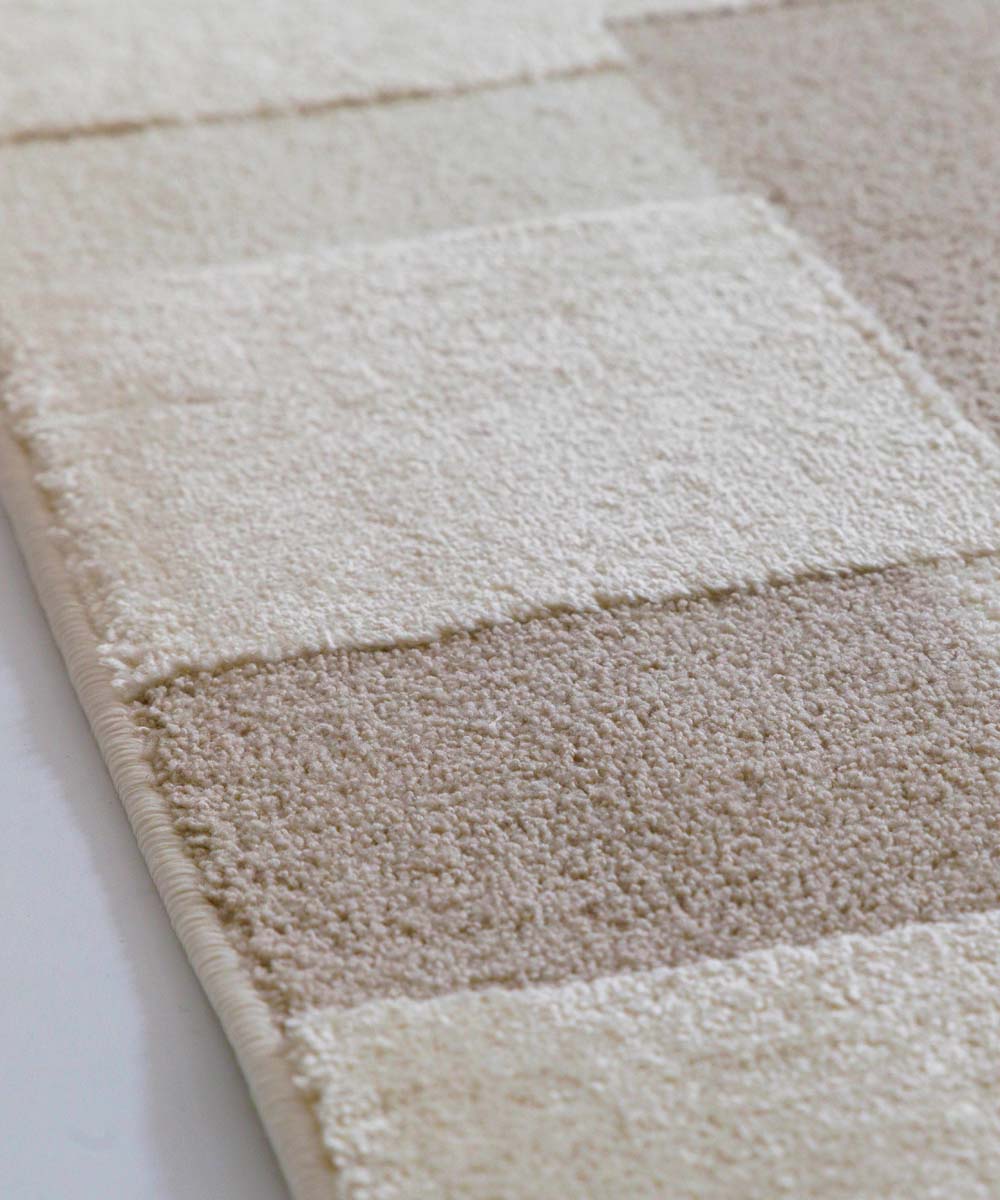 Tapis scandinave - Ridge Elv crème/beige - close up Tapis scandinave - Ridge Elv crème/beige - close up