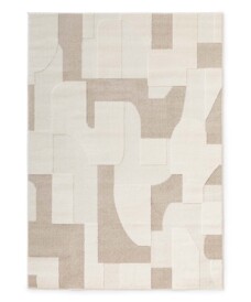 Tapis scandinave - Ridge Elv crème/beige - overzicht, thumbnail