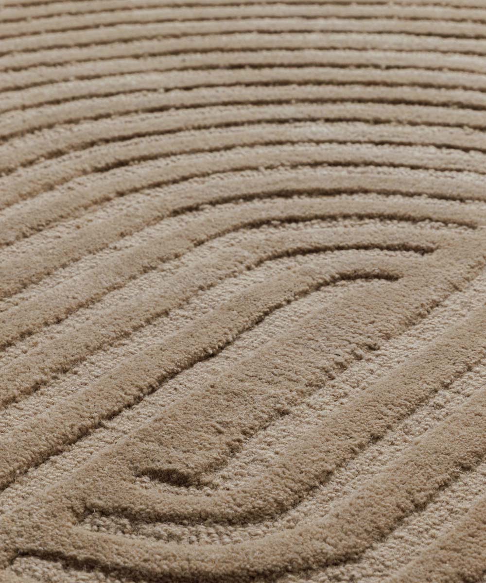 Tapis Japandi - Balans beige - close up Tapis Japandi - Balans beige - close up