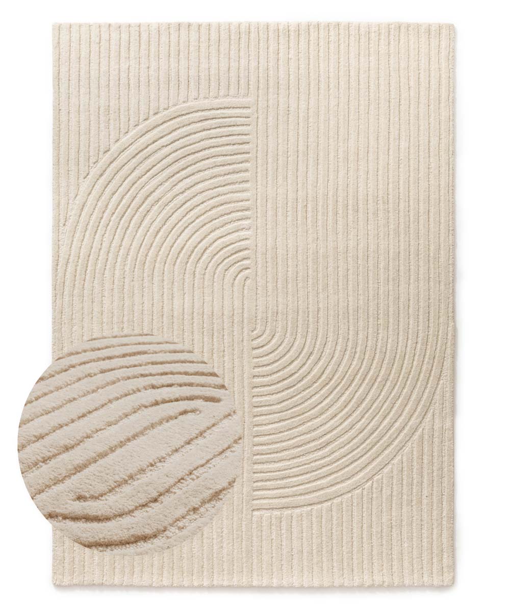 Tapis Japandi - Balans ivoire - overzicht Tapis Japandi - Balans ivoire - overzicht