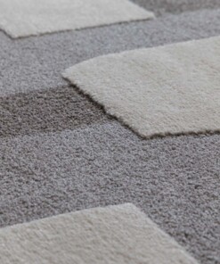 Tapis scandinave - Ridge Elv crème/gris - close up, thumbnail Tapis scandinave - Ridge Elv crème/gris - close up, thumbnail