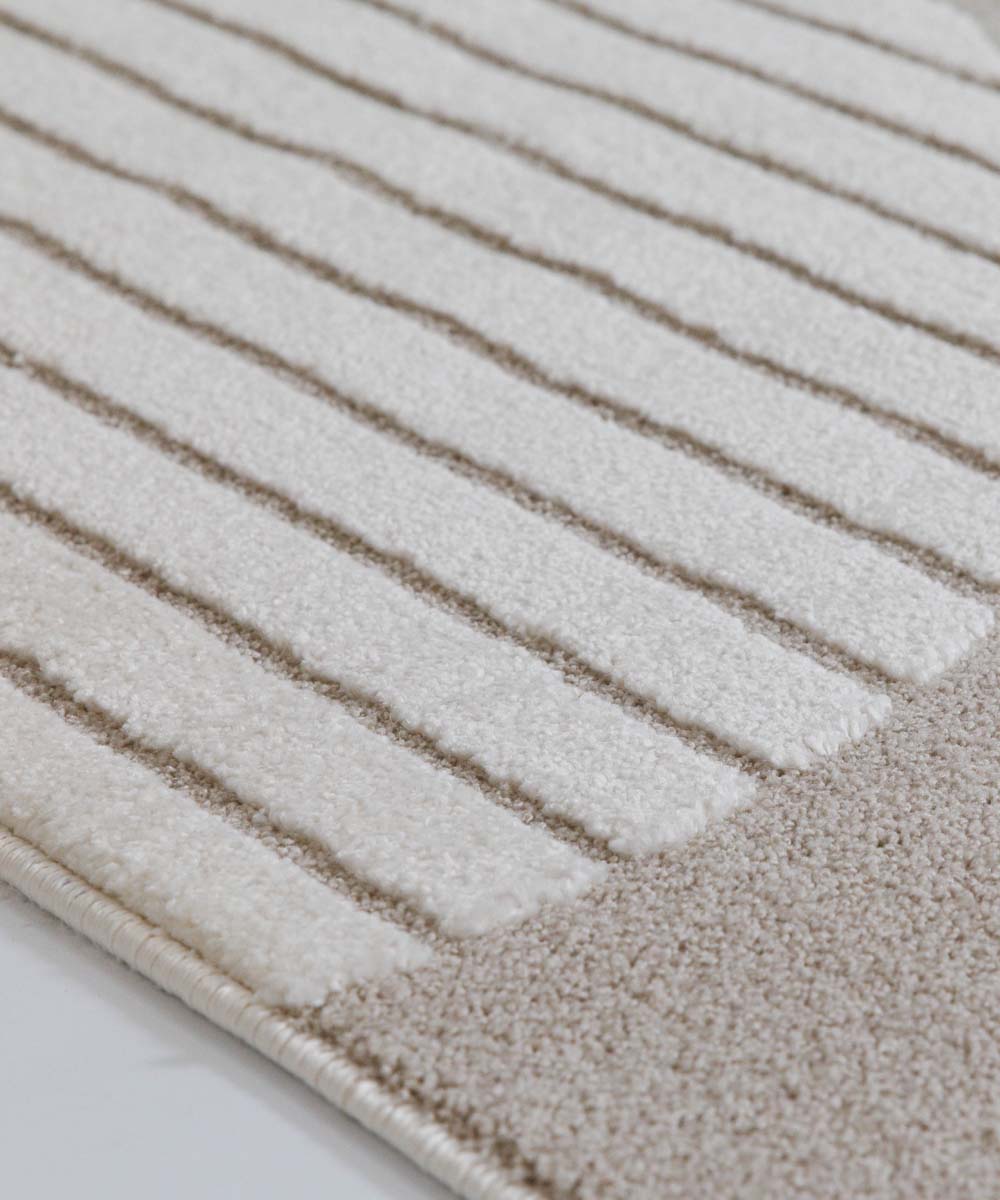 Tapis scandinave - Ridge Flow crème/beige - close up Tapis scandinave - Ridge Flow crème/beige - close up